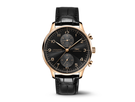 Iwc portugieser chronograph black dial store